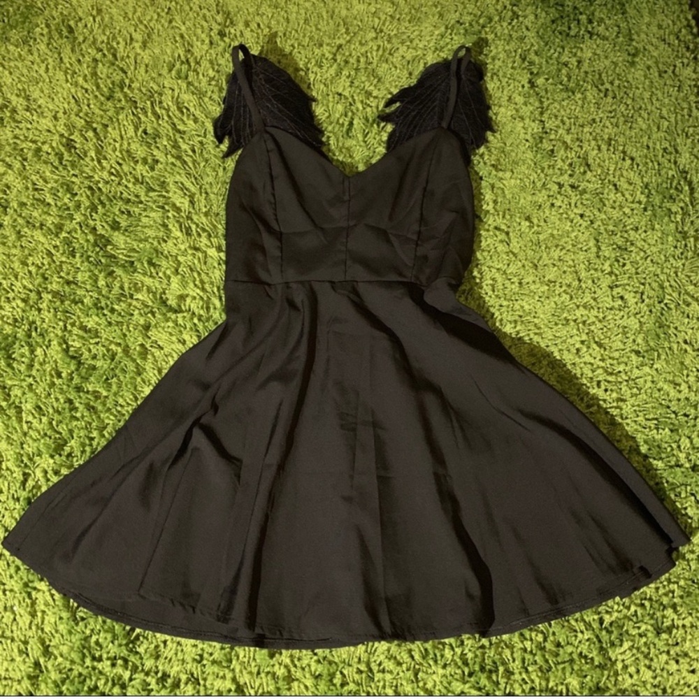 Black Angel Wing Dress